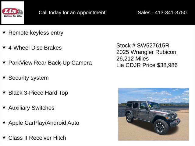 Certified 2025 Jeep Wrangler Unlimited Rubicon AWD/4WD image 11