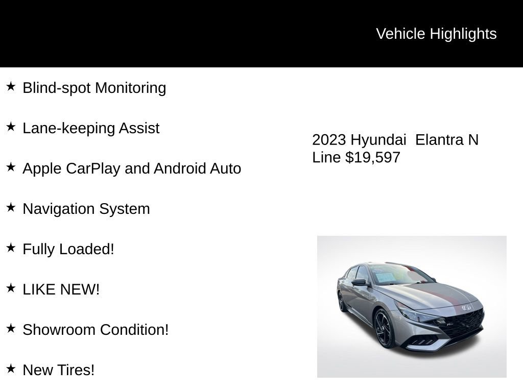 Used 2023 Hyundai Elantra N Line image 4