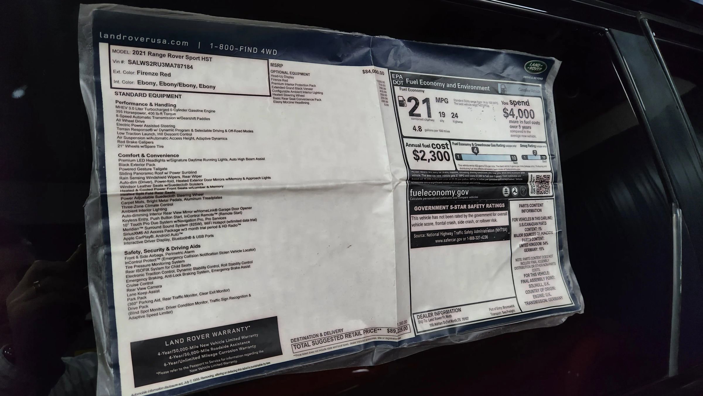 Used 2021 Land Rover Range Rover Sport HST image 63