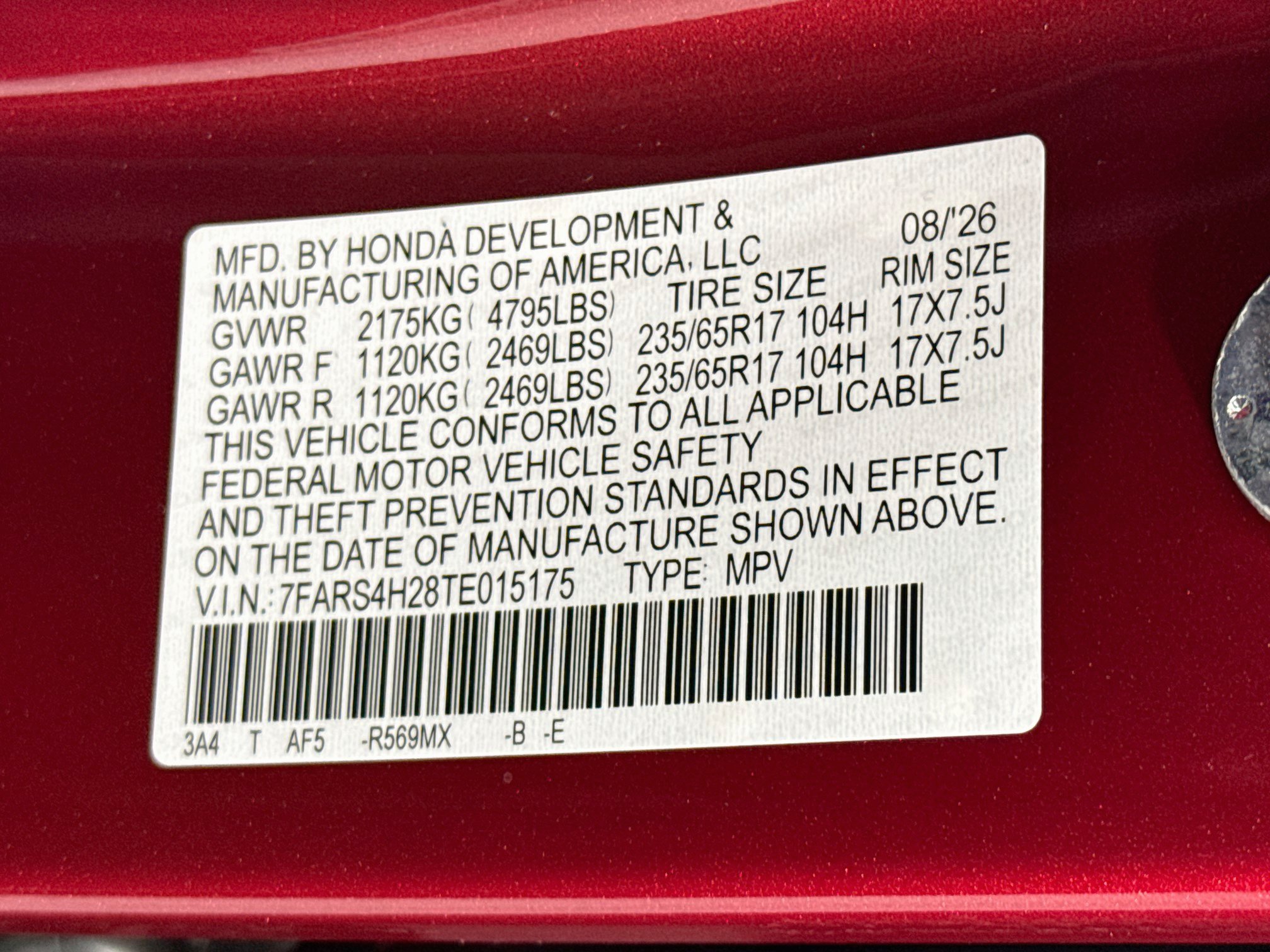 New 2026 Honda CR-V LX image 28