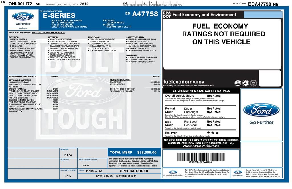Used 2014 Ford E-350 and Econoline 350 XLT RWD image 6
