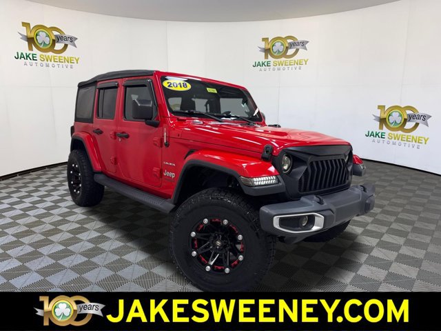 Used 2018 Jeep Wrangler Unlimited Sahara w/ Cold Weather Group AWD/4WD image 1