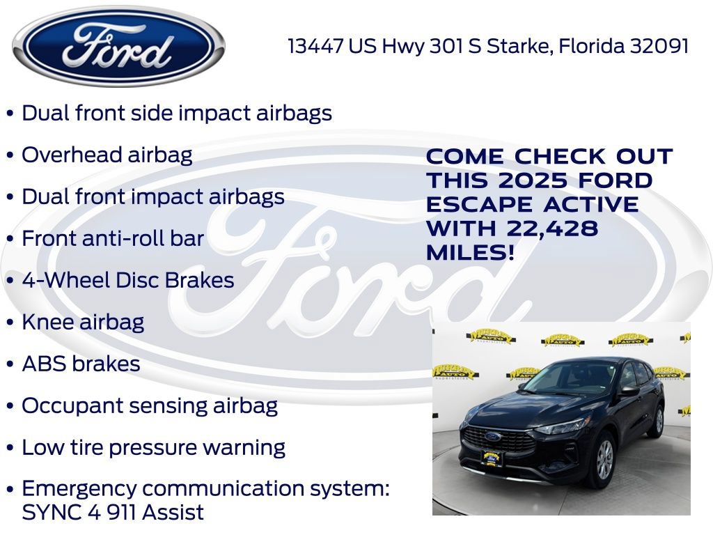 Certified 2025 Ford Escape Active AWD/4WD image 27