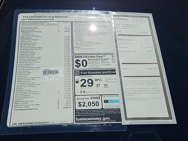 New 2027 BMW M440i Convertible w/ Parking Assistance Package RWD image 18