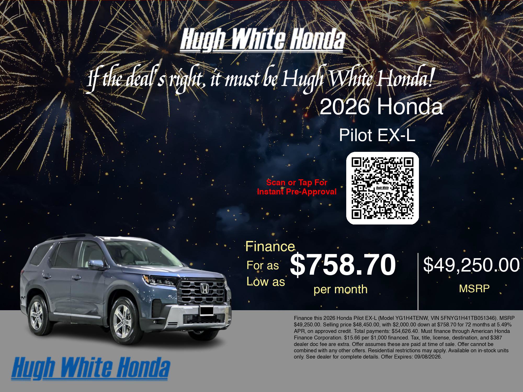 New 2026 Honda Pilot EX-L image 7