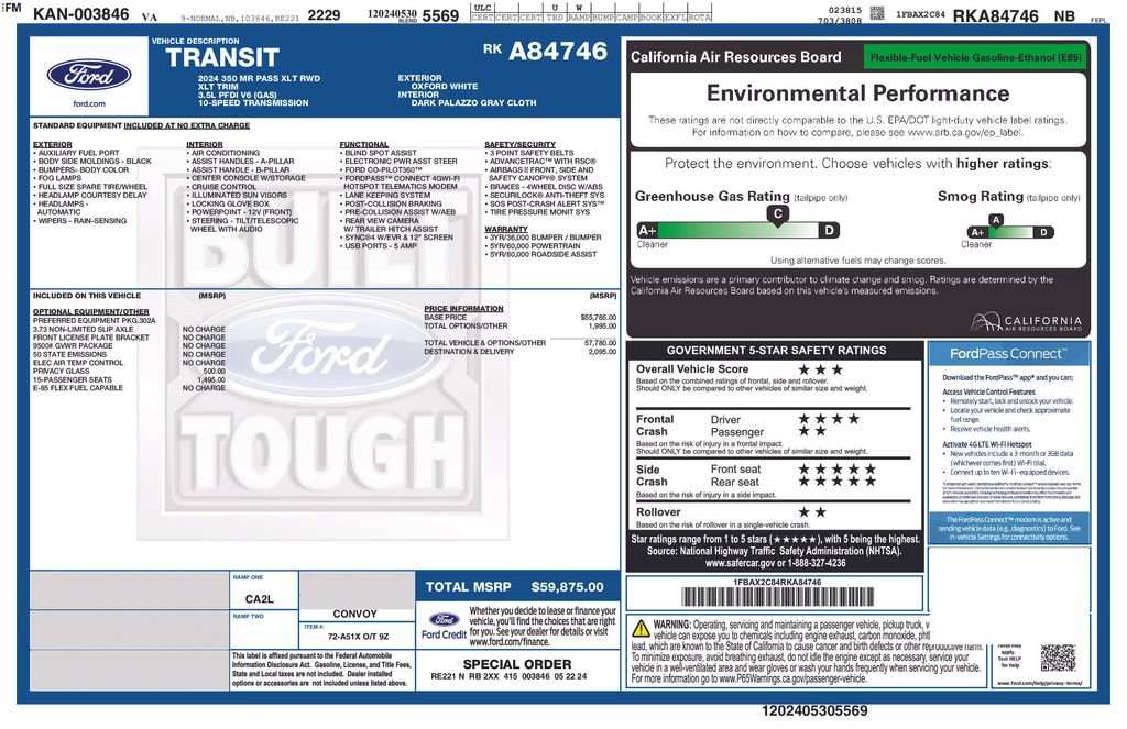 Used 2024 Ford Transit 350 XLT RWD image 6