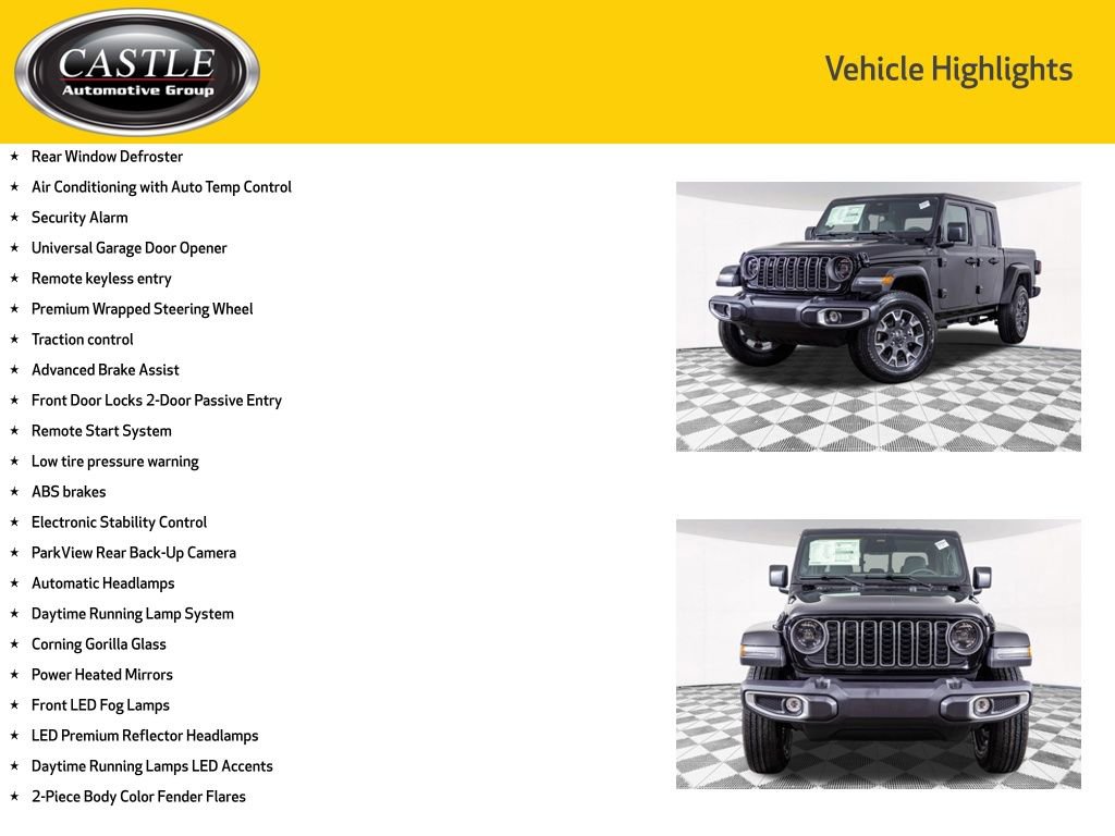 New 2026 Jeep Gladiator Sport AWD/4WD image 12