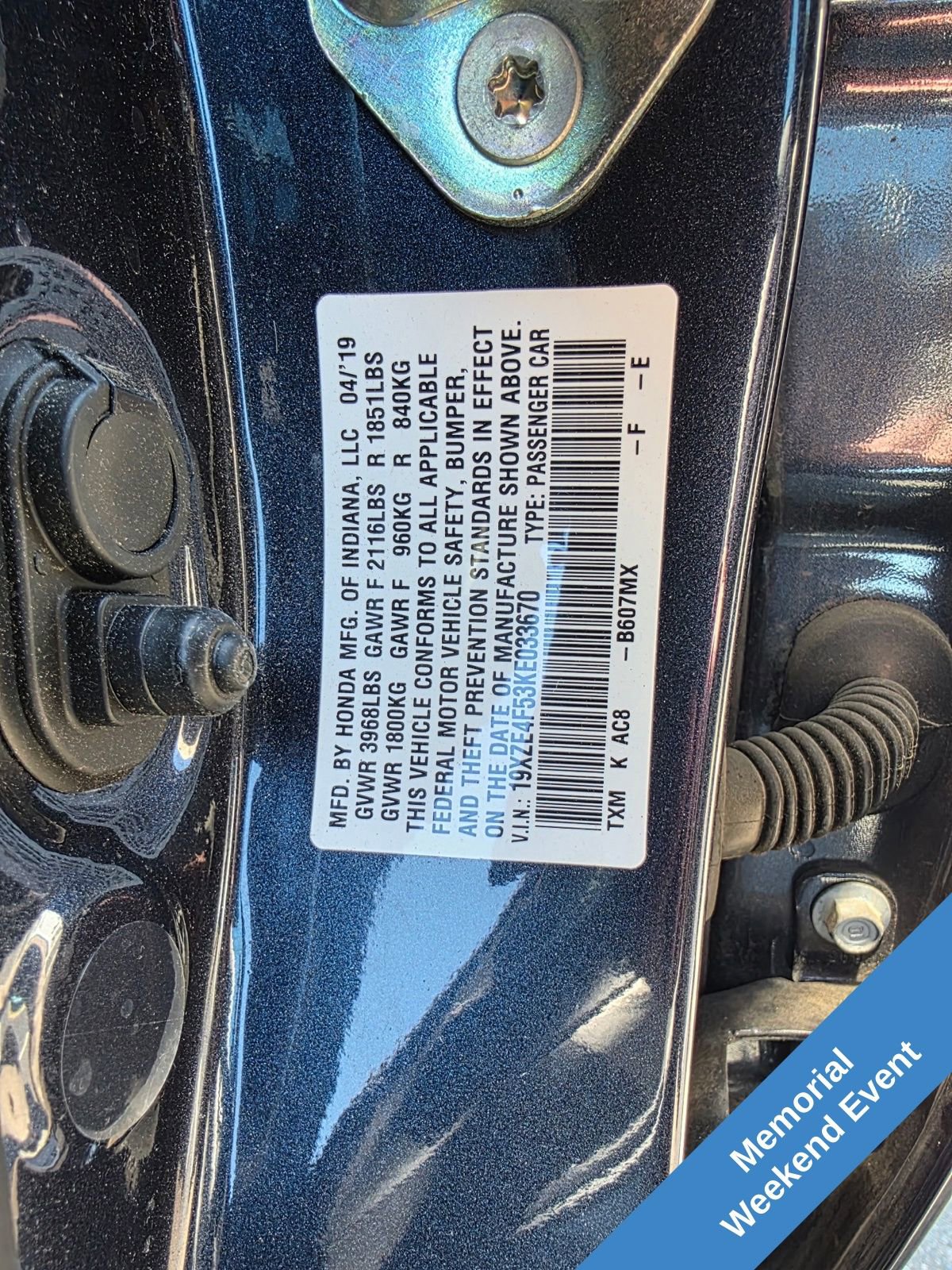 Used 2019 Honda Insight EX image 9