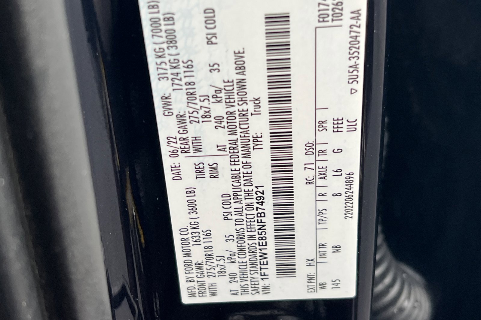 Used 2022 Ford F150 Tremor w/ Equipment Group 402A High image 30