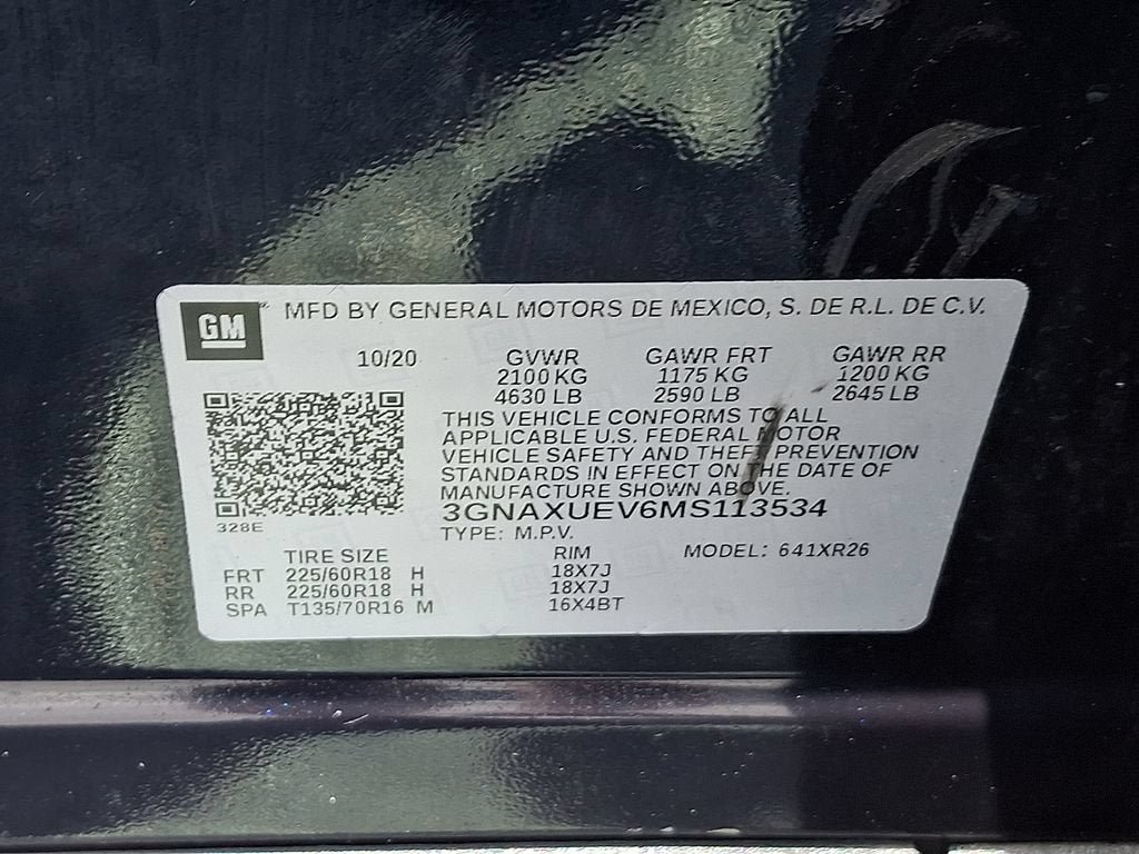 Certified 2021 Chevrolet Equinox LT AWD/4WD image 29