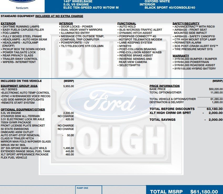 Used 2023 Ford F150 XLT w/ Equipment Group 302A High image 2