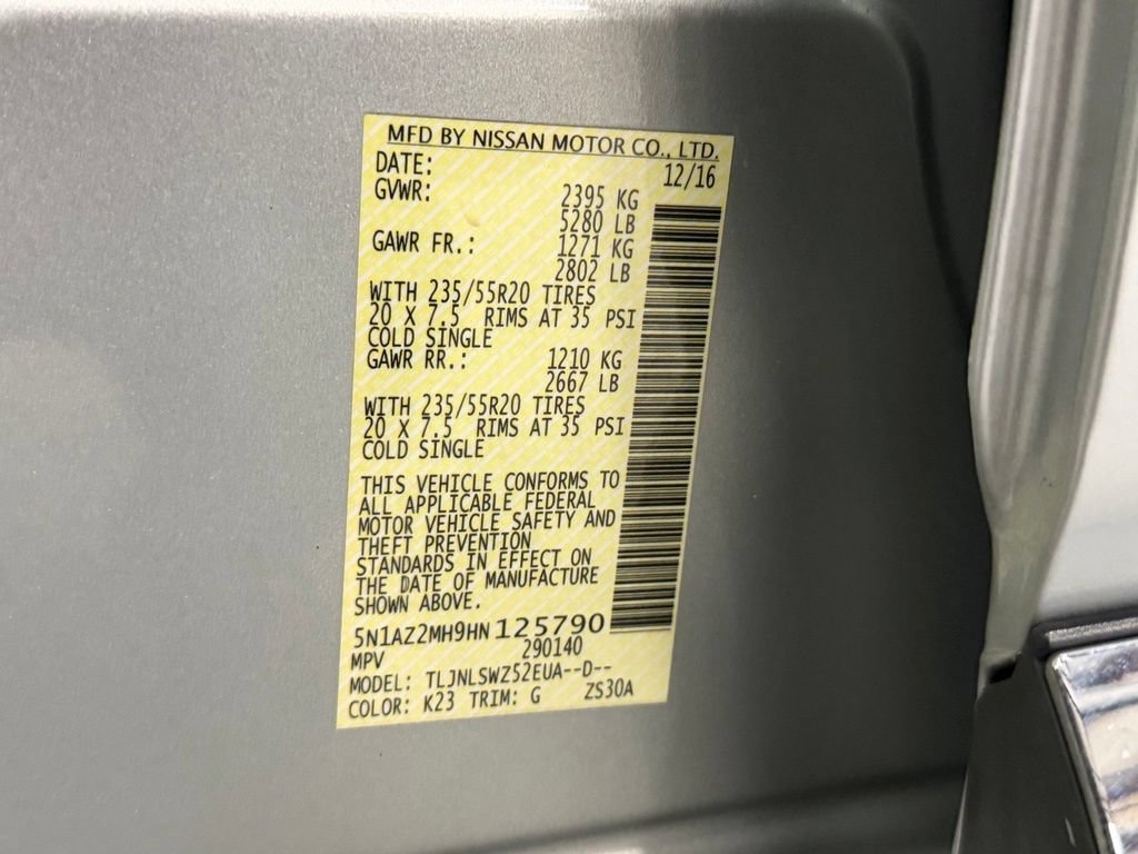 Used 2017 Nissan Murano Platinum w/ Platinum Technology Package AWD/4WD image 30