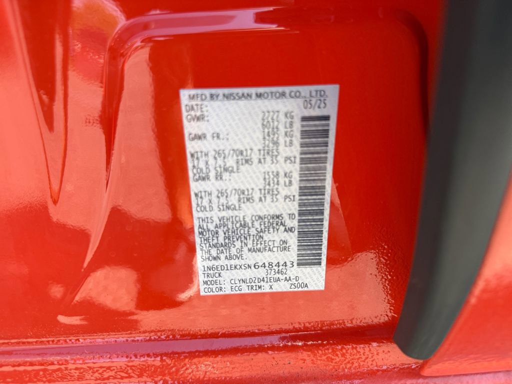 New 2025 Nissan Frontier PRO-4X image 31