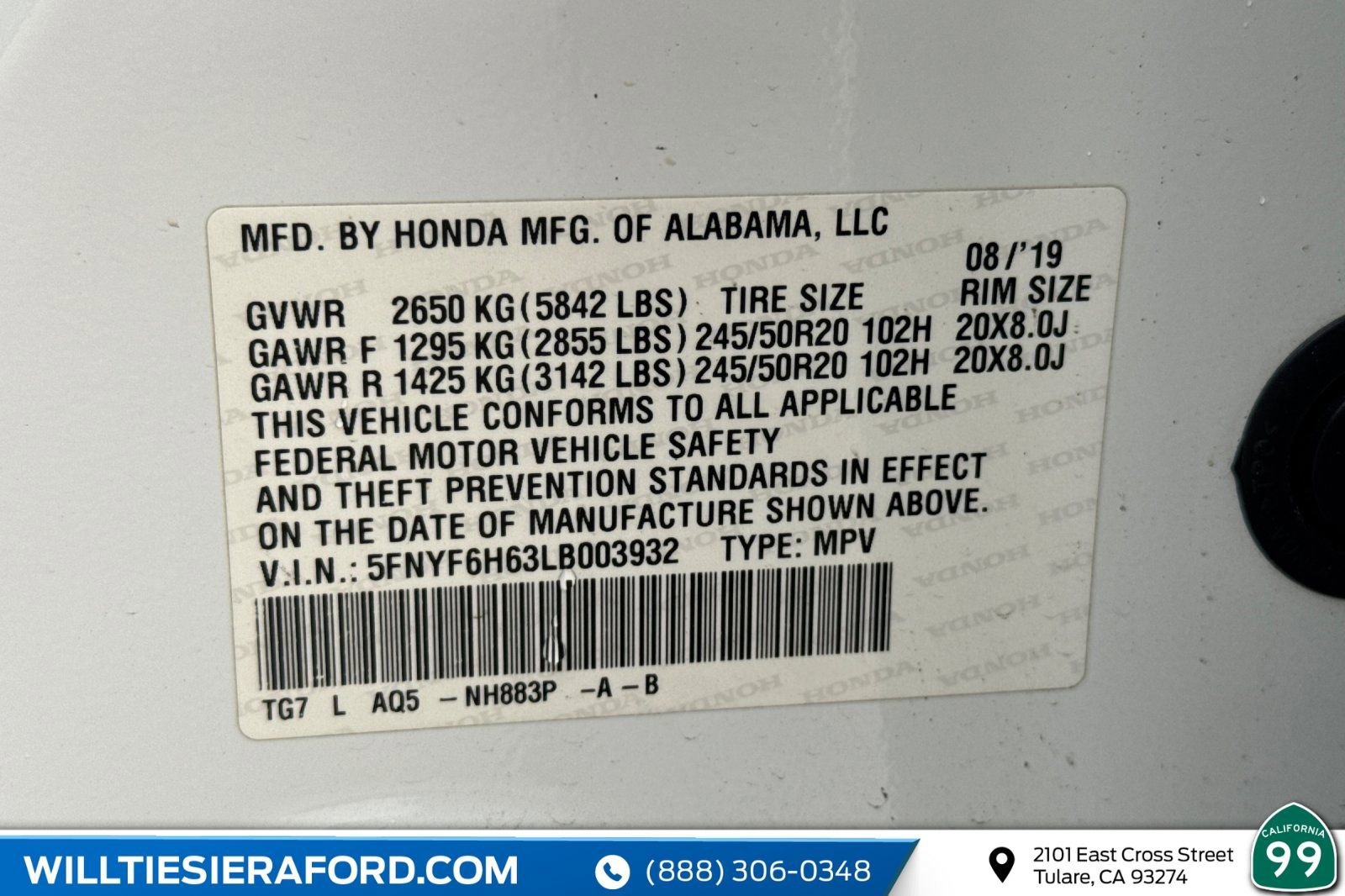 Used 2020 Honda Pilot Touring image 18