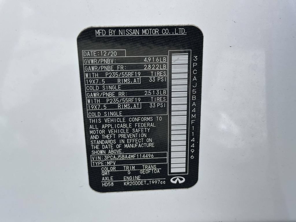 Used 2021 INFINITI QX50 Luxe FWD image 36