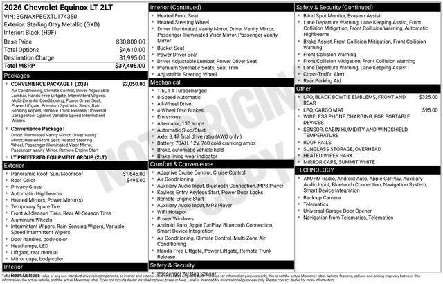 New 2026 Chevrolet Equinox LT w/ Convenience Package II image 5
