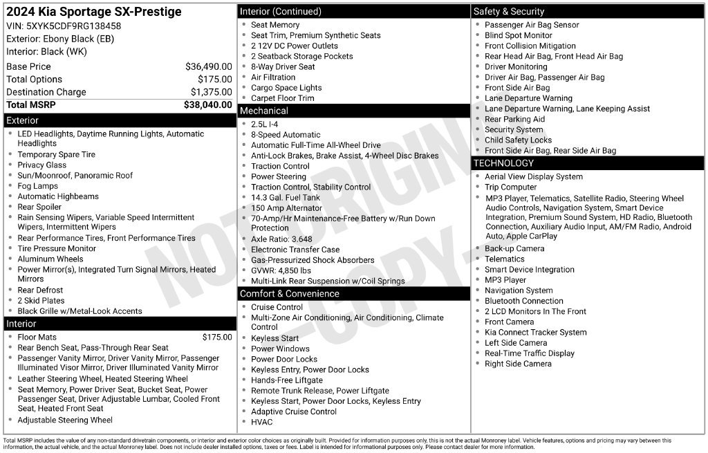 Used 2024 Kia Sportage SX AWD/4WD image 3