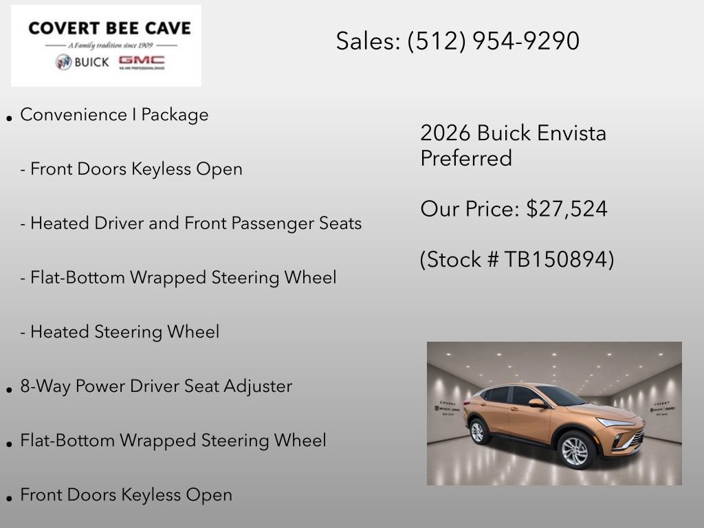New 2026 Buick Envista Sport Touring w/ Convenience I Package FWD image 12