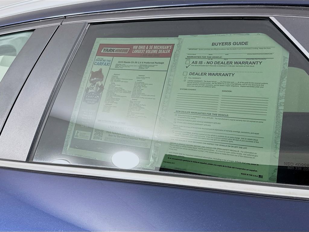 Used 2023 MAZDA CX-30 AWD 2.5 S w/ Preferred Package image 12
