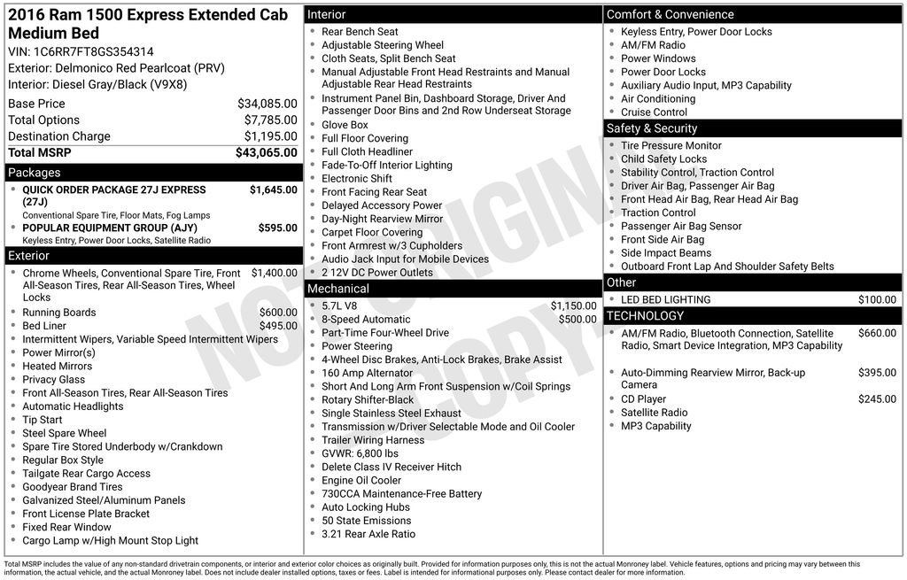 Used 2016 RAM 1500 Express image 37