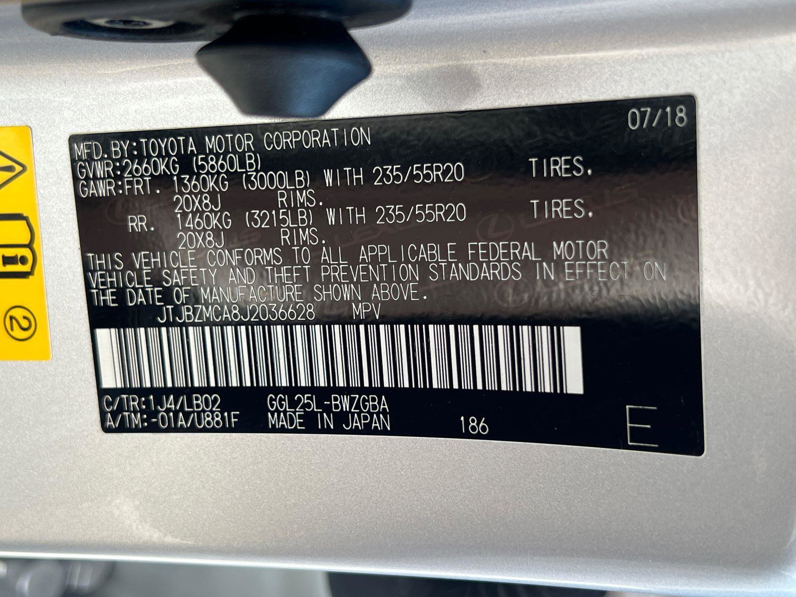 Used 2018 Lexus RX 350 AWD w/ Premium Package image 36