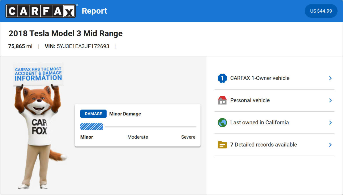 Used 2018 Tesla Model 3 Mid Range image 3