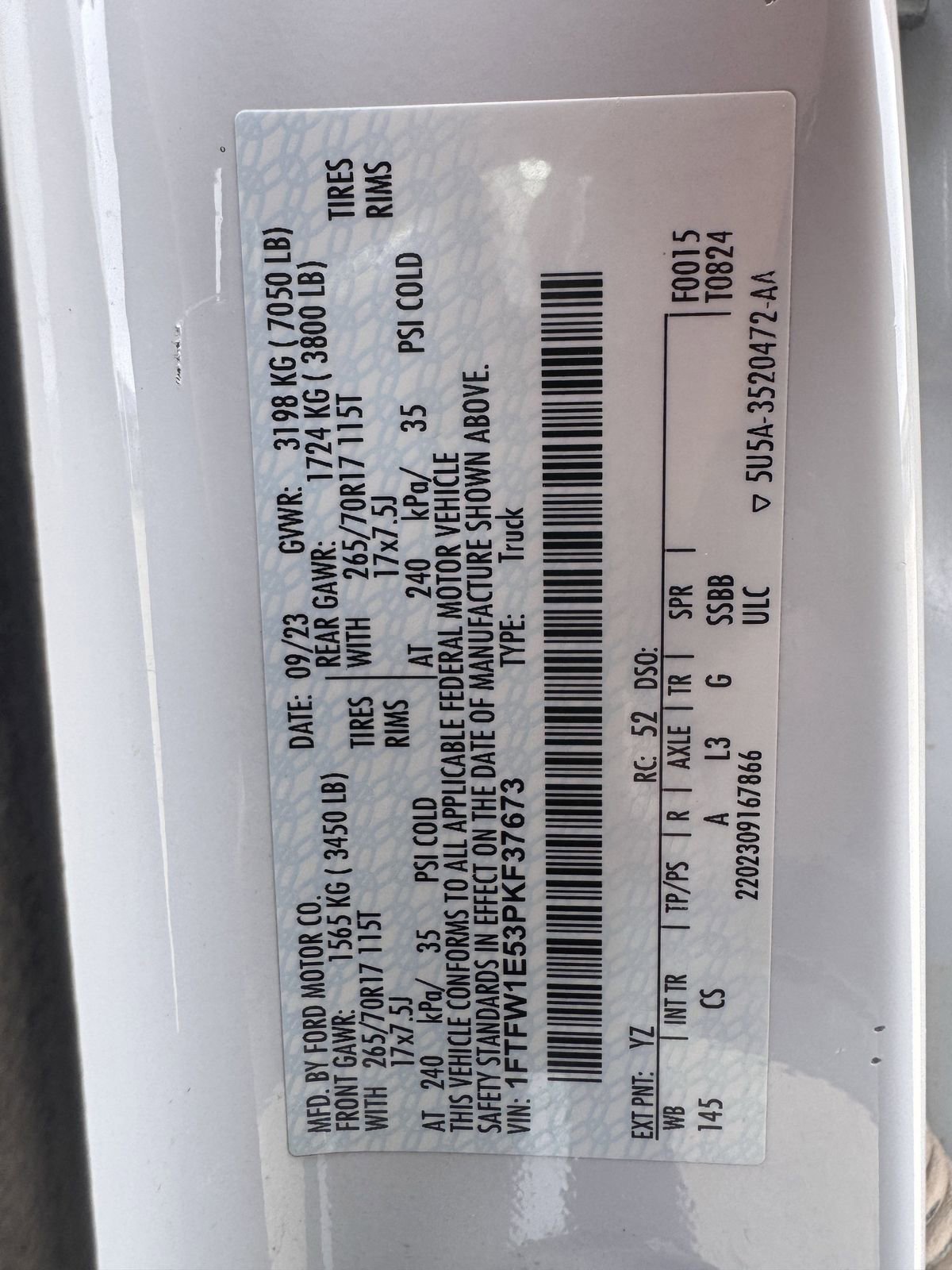 Used 2023 Ford F150 XL w/ FX4 Off-Road Package image 27