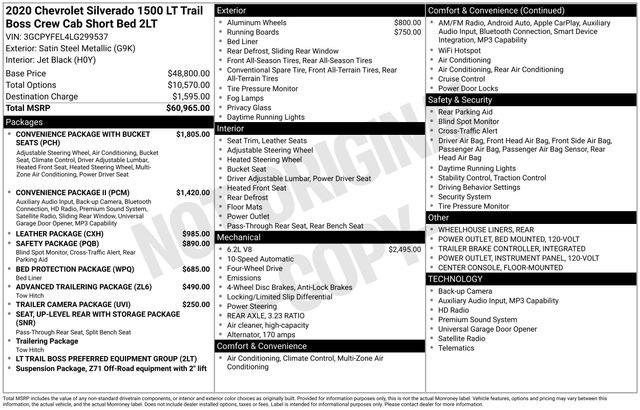 Used 2020 Chevrolet Silverado 1500 LT Trail Boss image 2