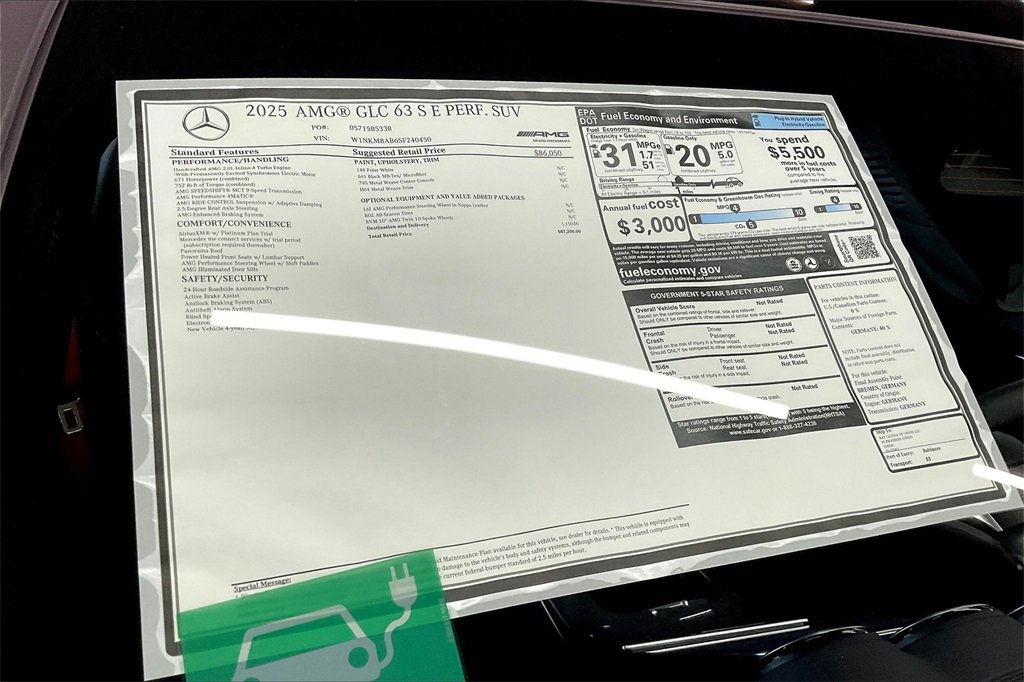 New 2025 Mercedes-Benz GLC 63 AMG S image 13