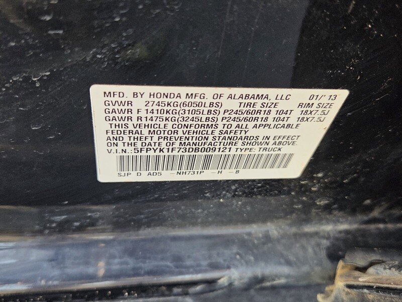 Used 2013 Honda Ridgeline Sport image 16