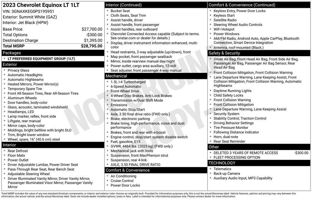 Used 2023 Chevrolet Equinox LT image 53
