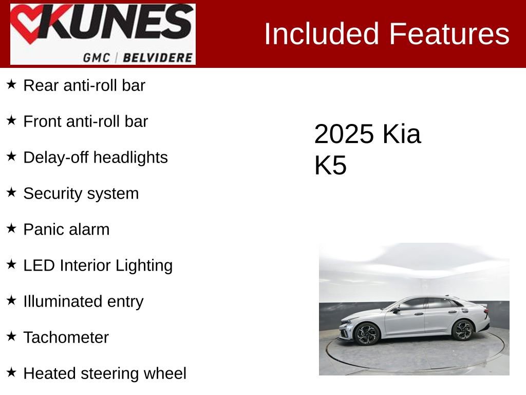 Used 2025 Kia K5 GT-Line w/ GT-Line Premium Package FWD image 3