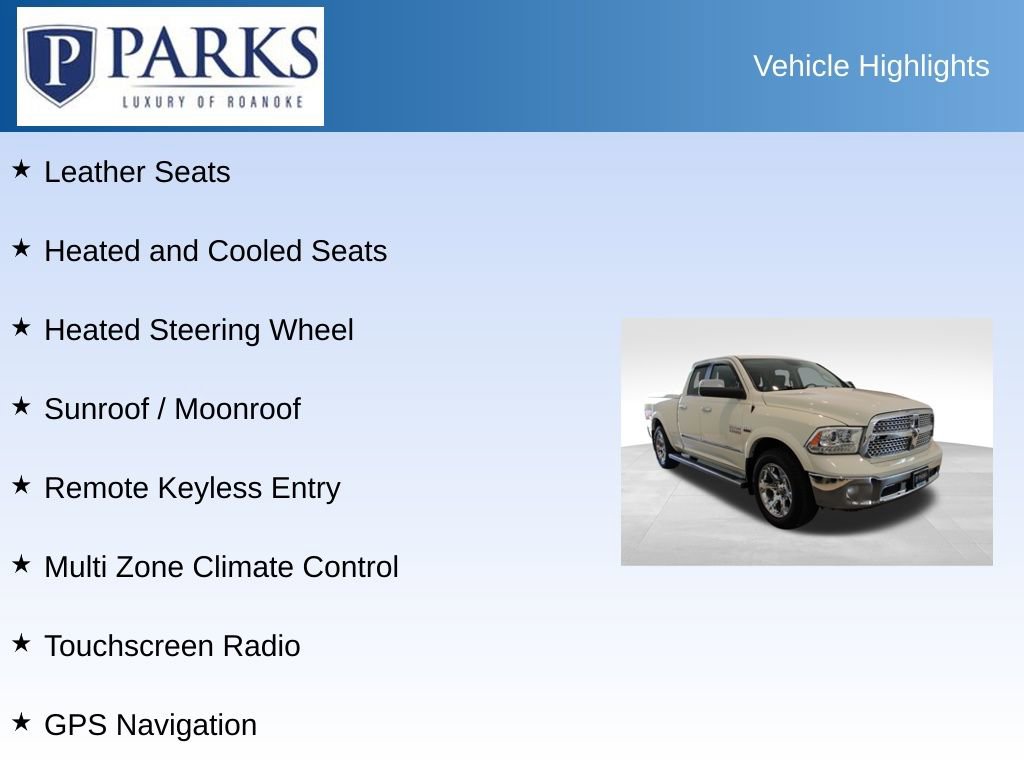 Used 2017 RAM 1500 Laramie w/ Convenience Group AWD/4WD image 4