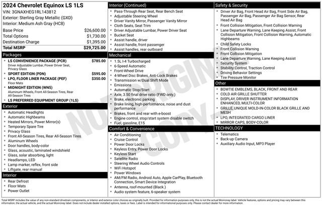 Used 2024 Chevrolet Equinox LS w/ LS Convenience Package image 23