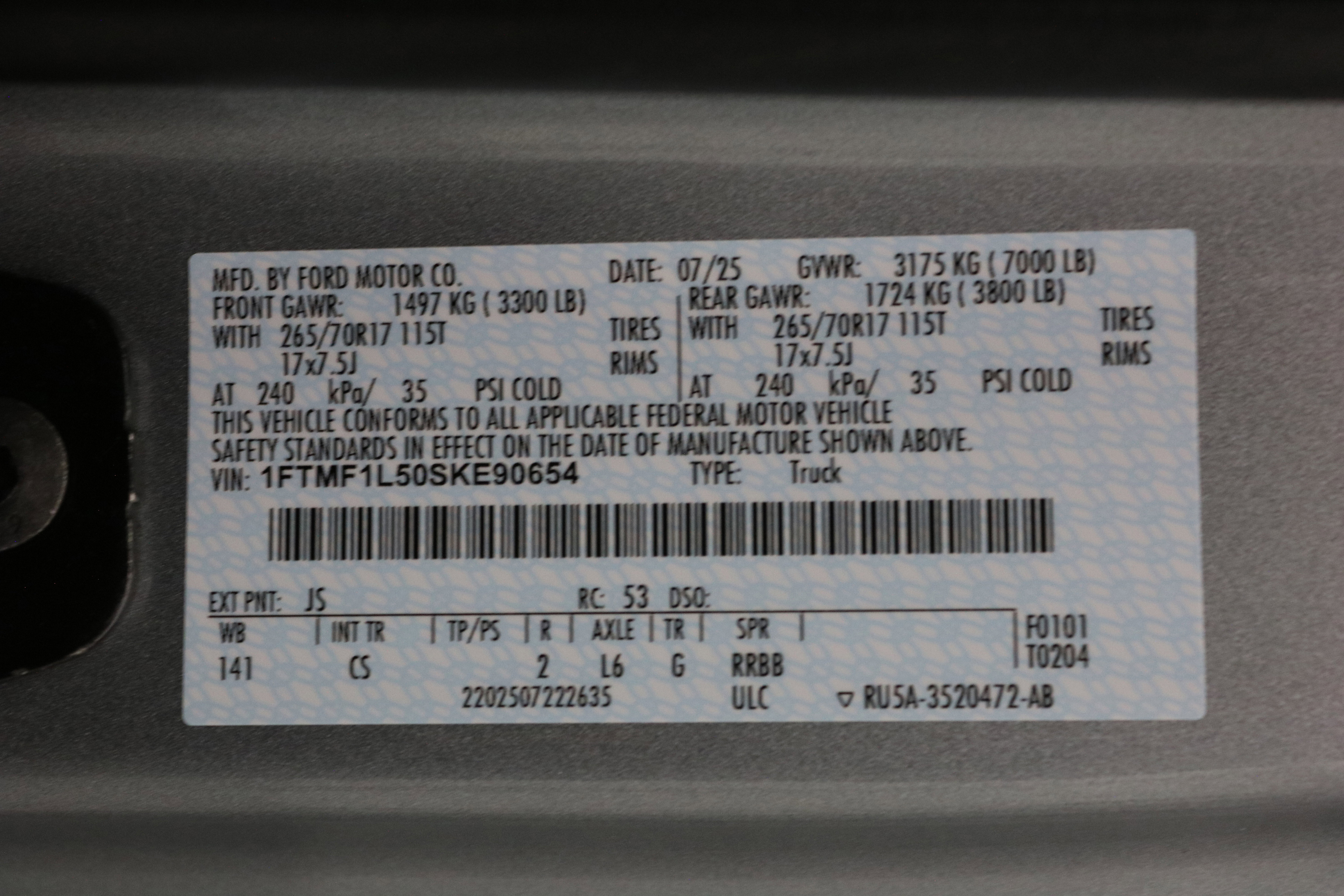 New 2025 Ford F150 XL w/ Equipment Group 103A High image 38