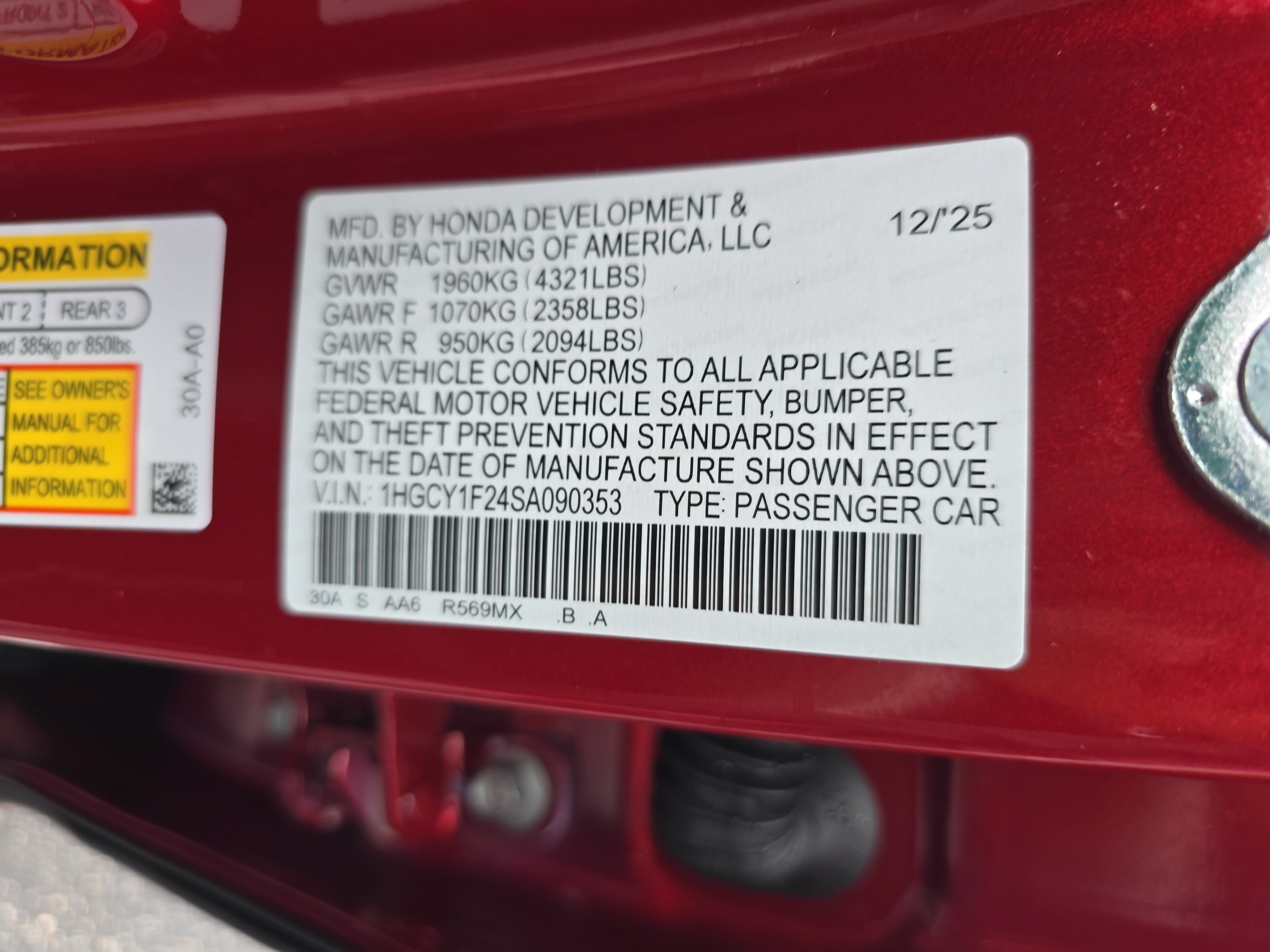 Used 2025 Honda Accord LX image 33