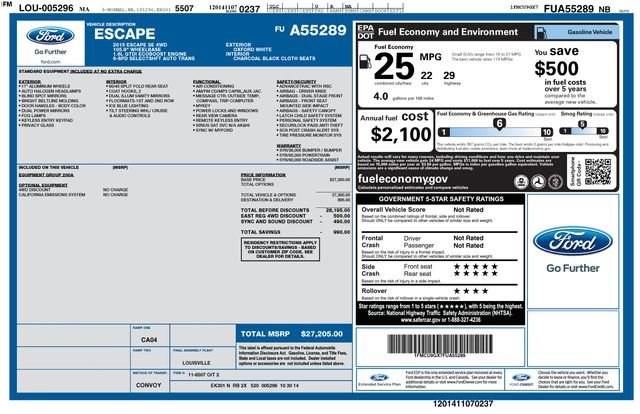 Used 2015 Ford Escape SE image 37