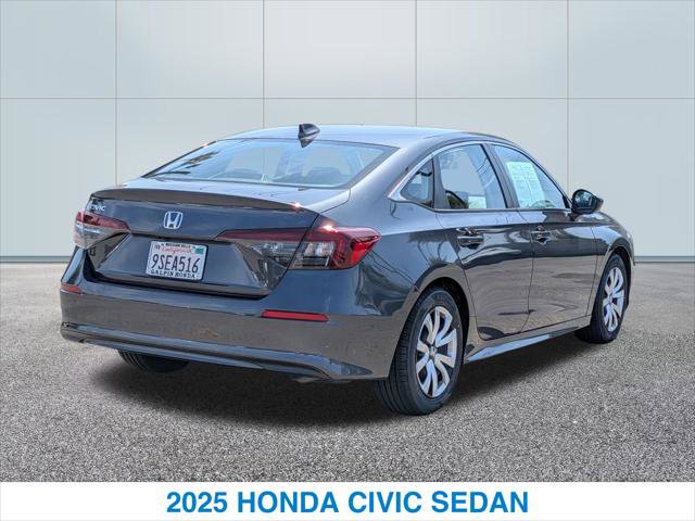 Certified 2025 Honda Civic LX image 7