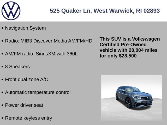 Certified 2022 Volkswagen Tiguan SEL R-Line AWD/4WD image 7