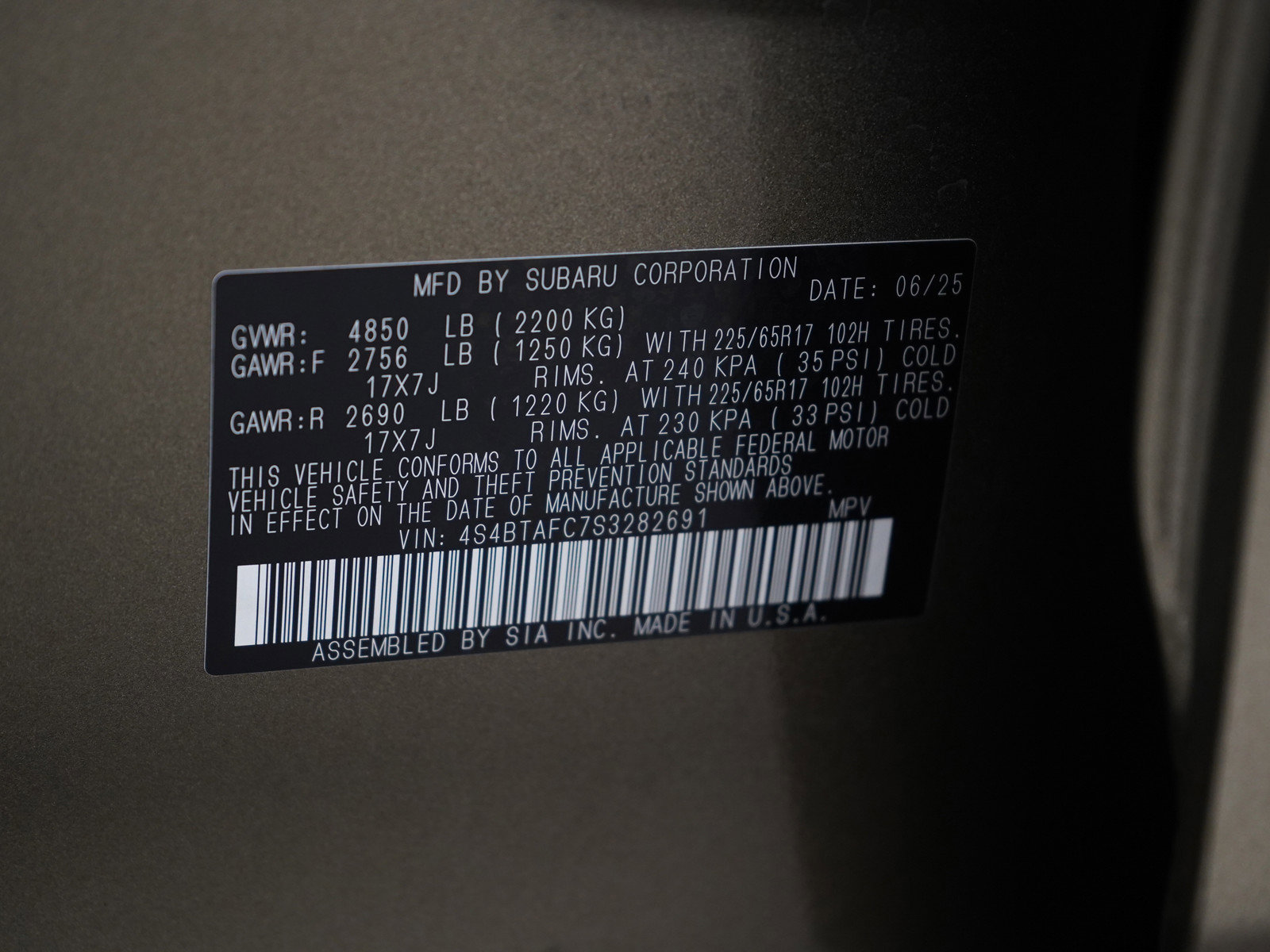 Used 2025 Subaru Outback Premium image 28