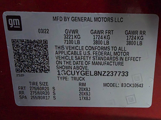 Used 2022 Chevrolet Silverado 1500 LTZ w/ LTZ Premium Package AWD/4WD image 46