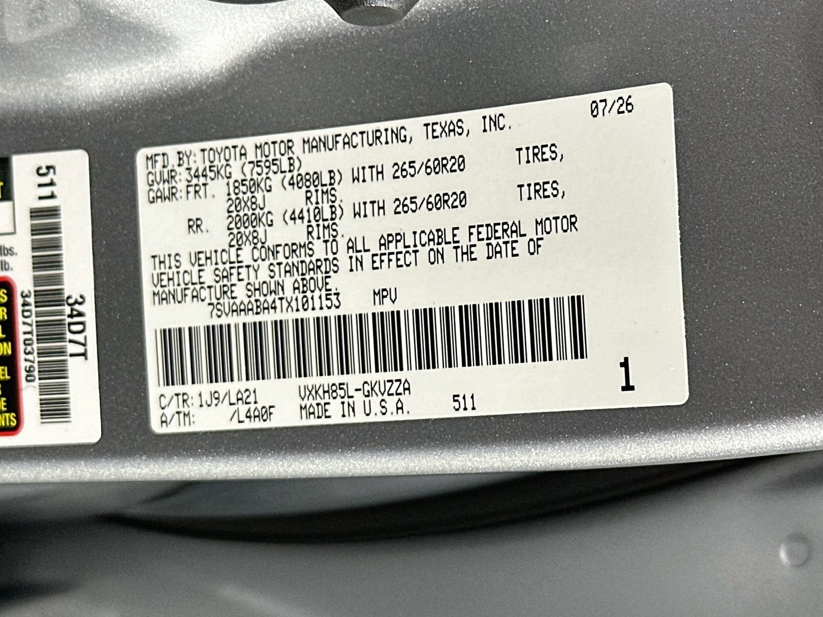 New 2026 Toyota Sequoia Platinum AWD/4WD image 34