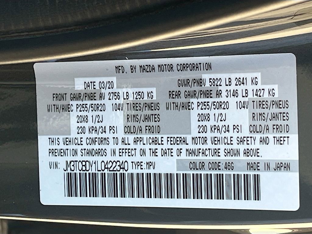 Used 2020 MAZDA CX-9 Grand Touring AWD/4WD image 35