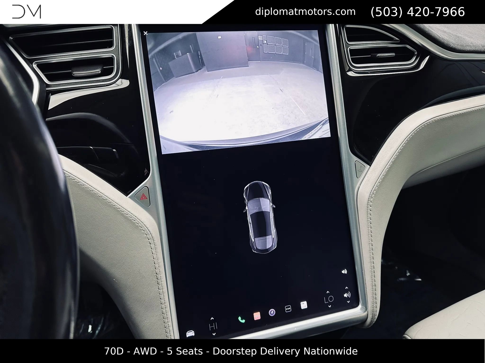 Used 2015 Tesla Model S 70D AWD/4WD image 35