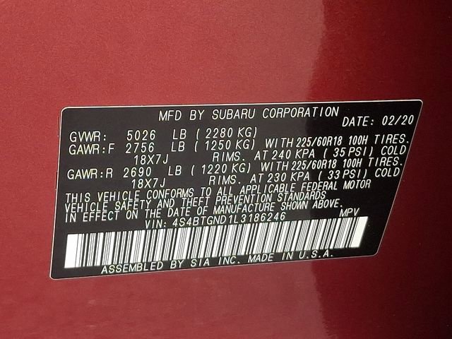 Used 2020 Subaru Outback Limited XT image 28