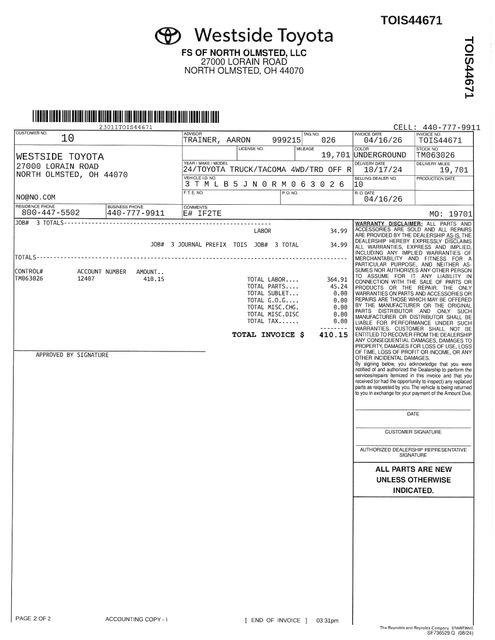 Certified 2024 Toyota Tacoma TRD Sport AWD/4WD image 25