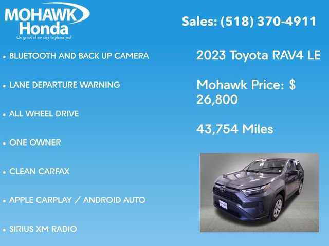 Used 2023 Toyota RAV4 LE AWD/4WD image 7
