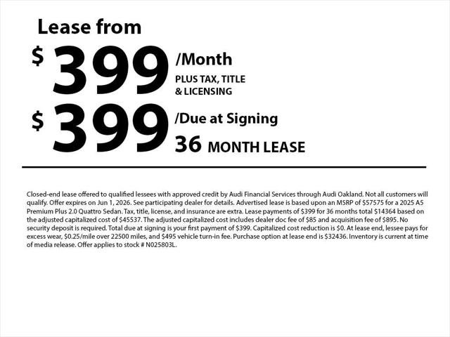 Used 2025 Audi A5 2.0T Premium Plus w/ Premium Plus AWD/4WD image 2