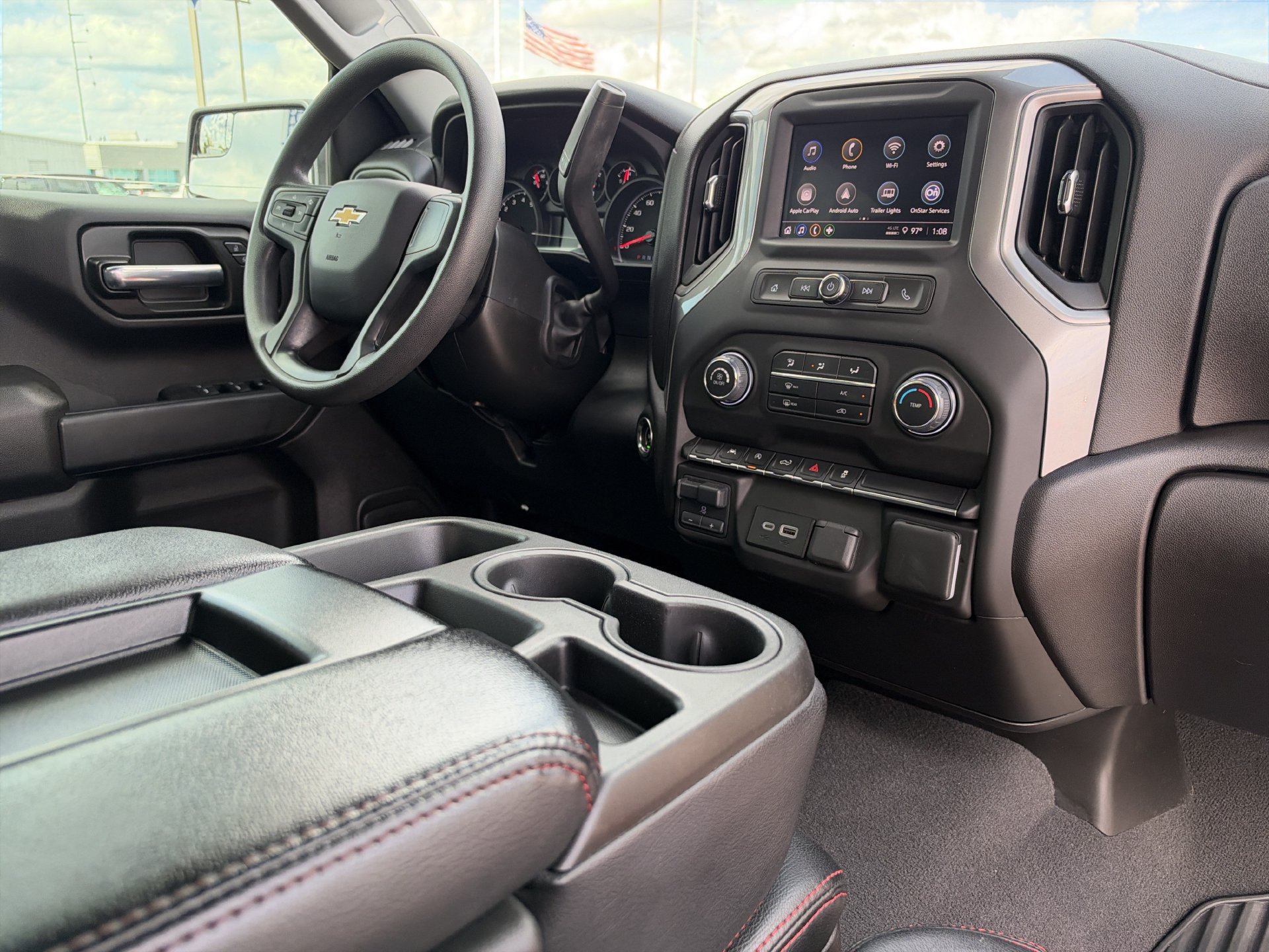 Used 2024 Chevrolet Silverado 1500 Custom w/ Turbomax Blackout Package AWD/4WD image 18