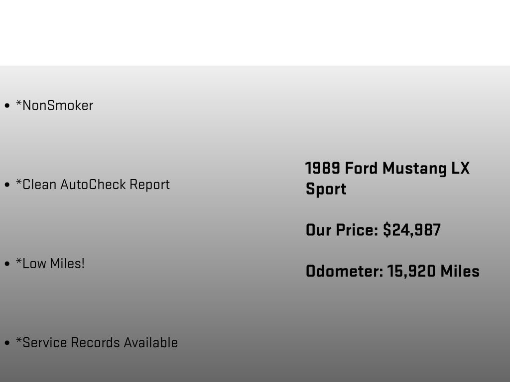 Used 1989 Ford Mustang LX image 6